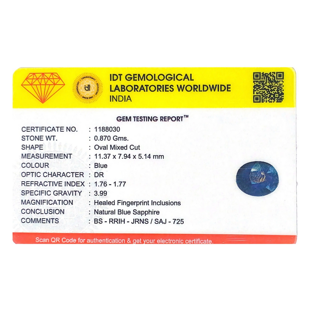 Blue Sapphire - 4.35 Carat