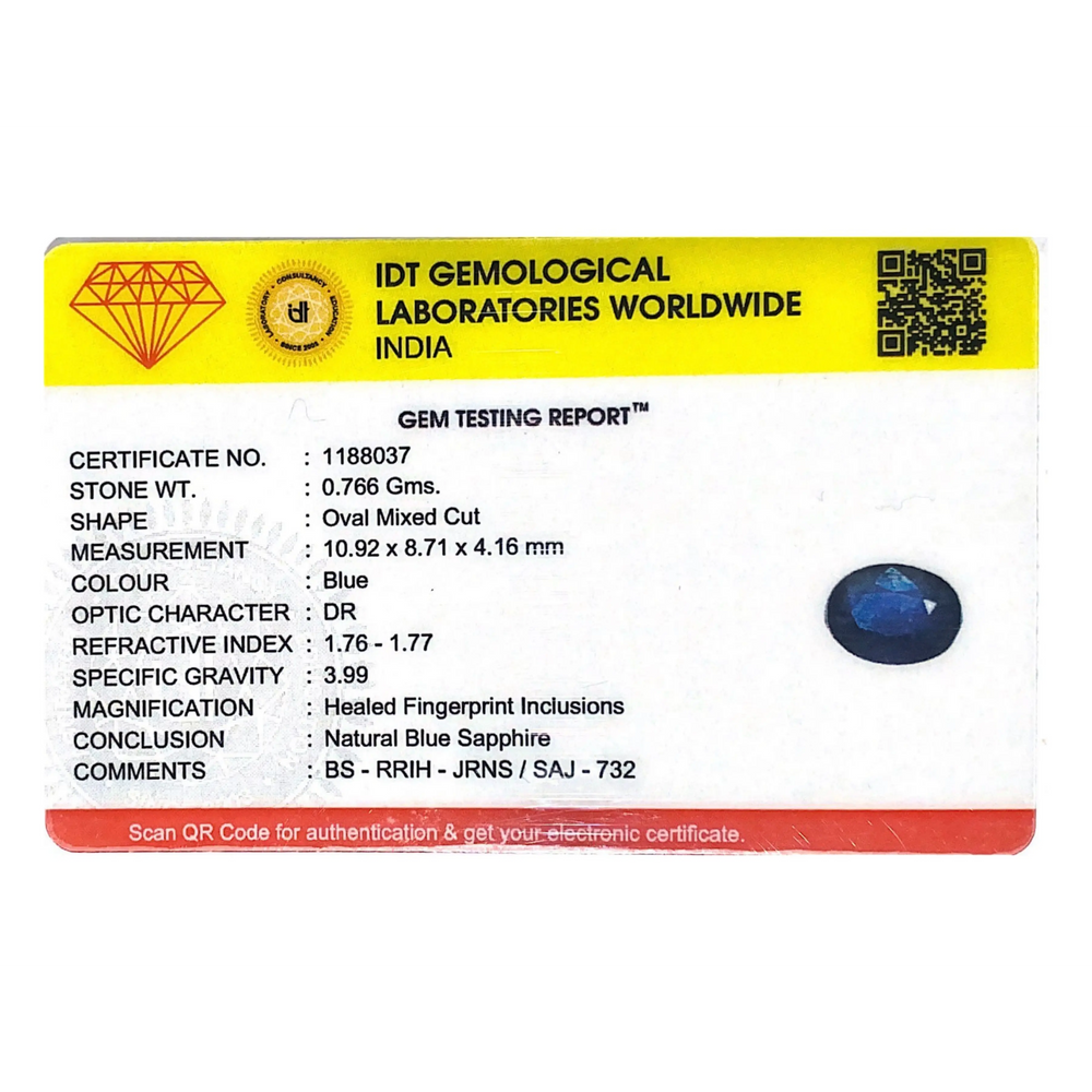 Blue Sapphire - 3.83 Carat