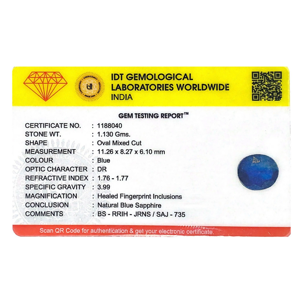 Blue Sapphire - 5.65 Carat