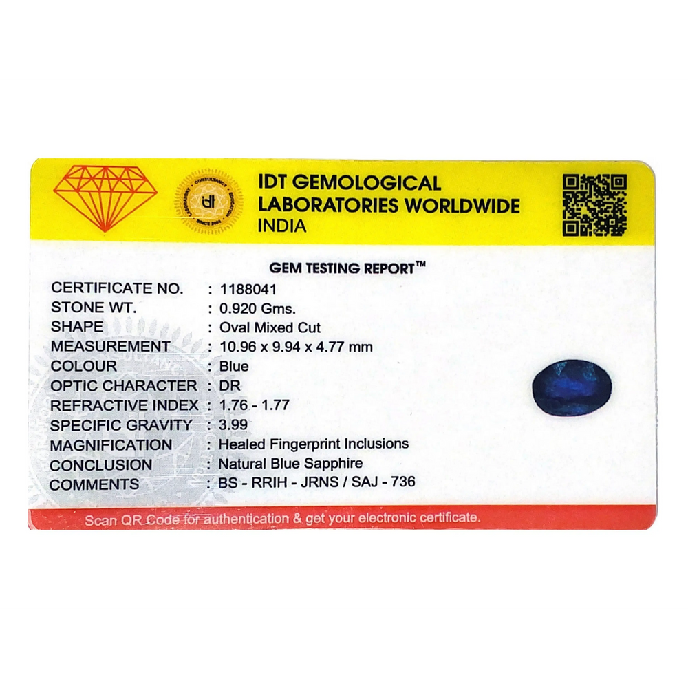 Blue Sapphire - 4.6 Carat