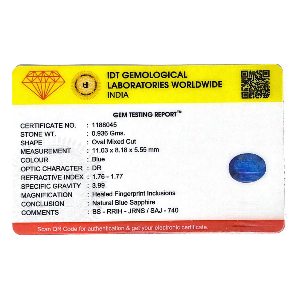 Blue Sapphire - 4.68 Carat