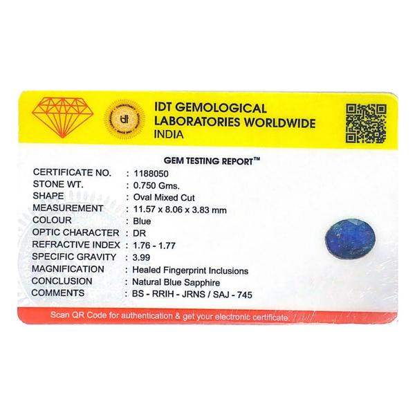Blue Sapphire - 3.75 Carat