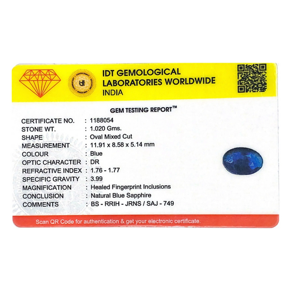 Blue Sapphire - 5.1 Carat