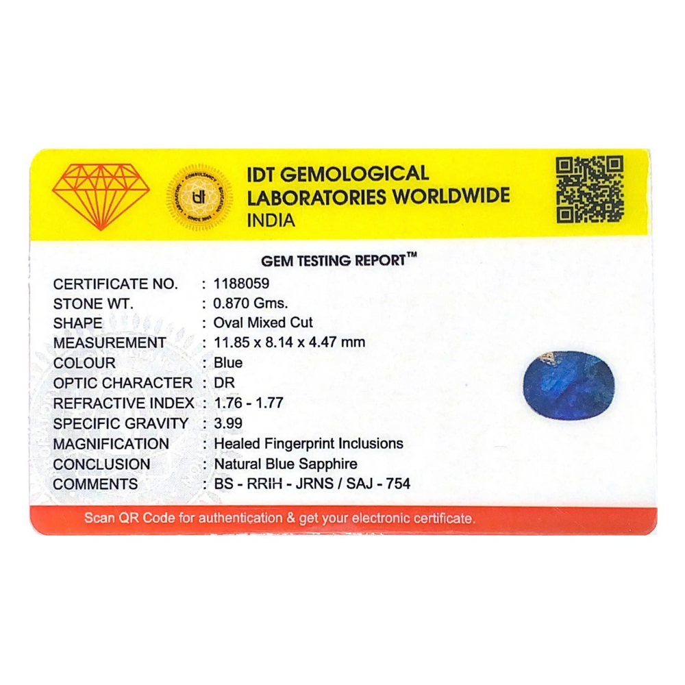 Blue Sapphire - 4.35 Carat