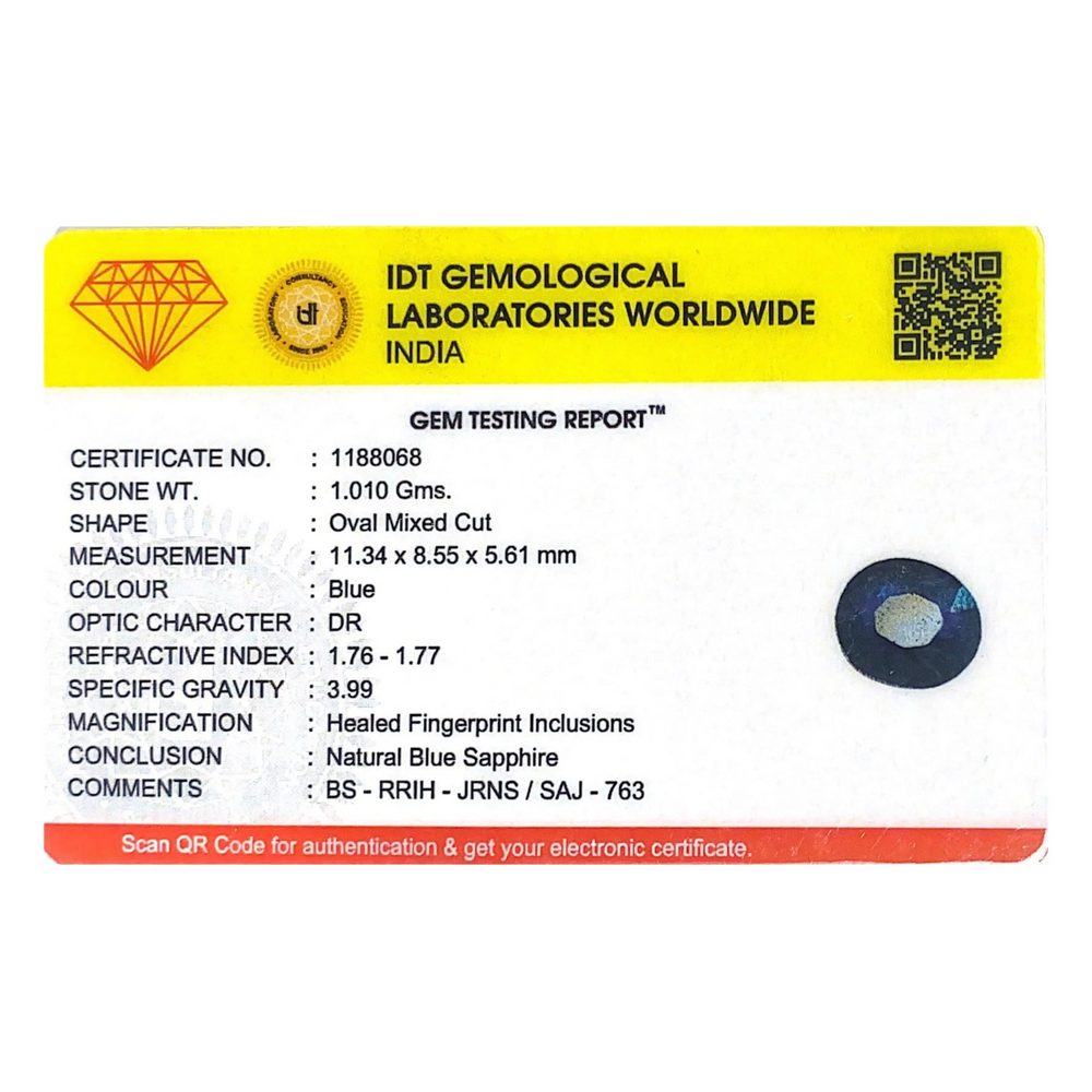 Blue Sapphire - 5.05 Carat