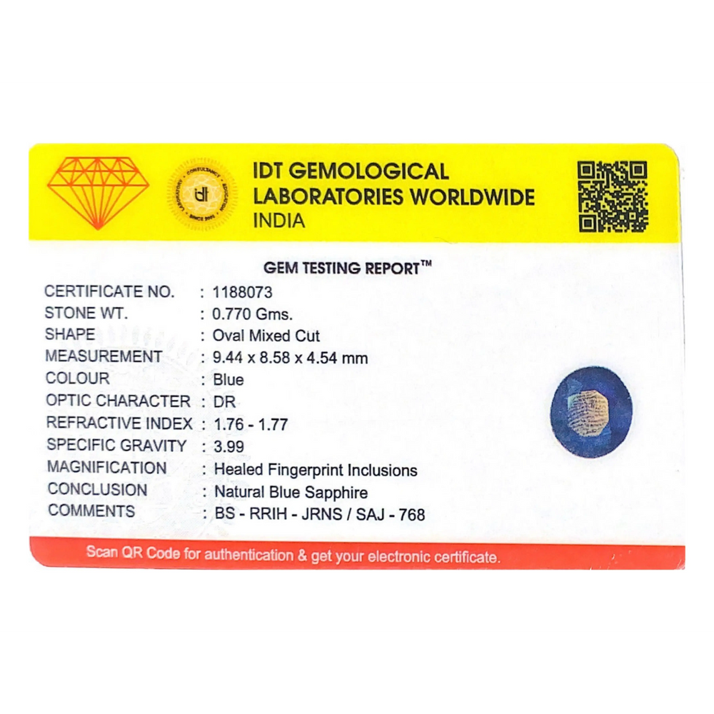 Blue Sapphire - 3.85 Carat