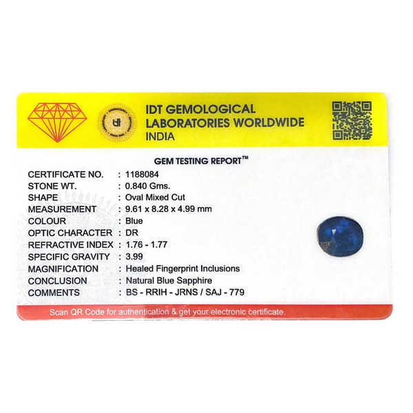 Blue Sapphire - 4.2 Carat