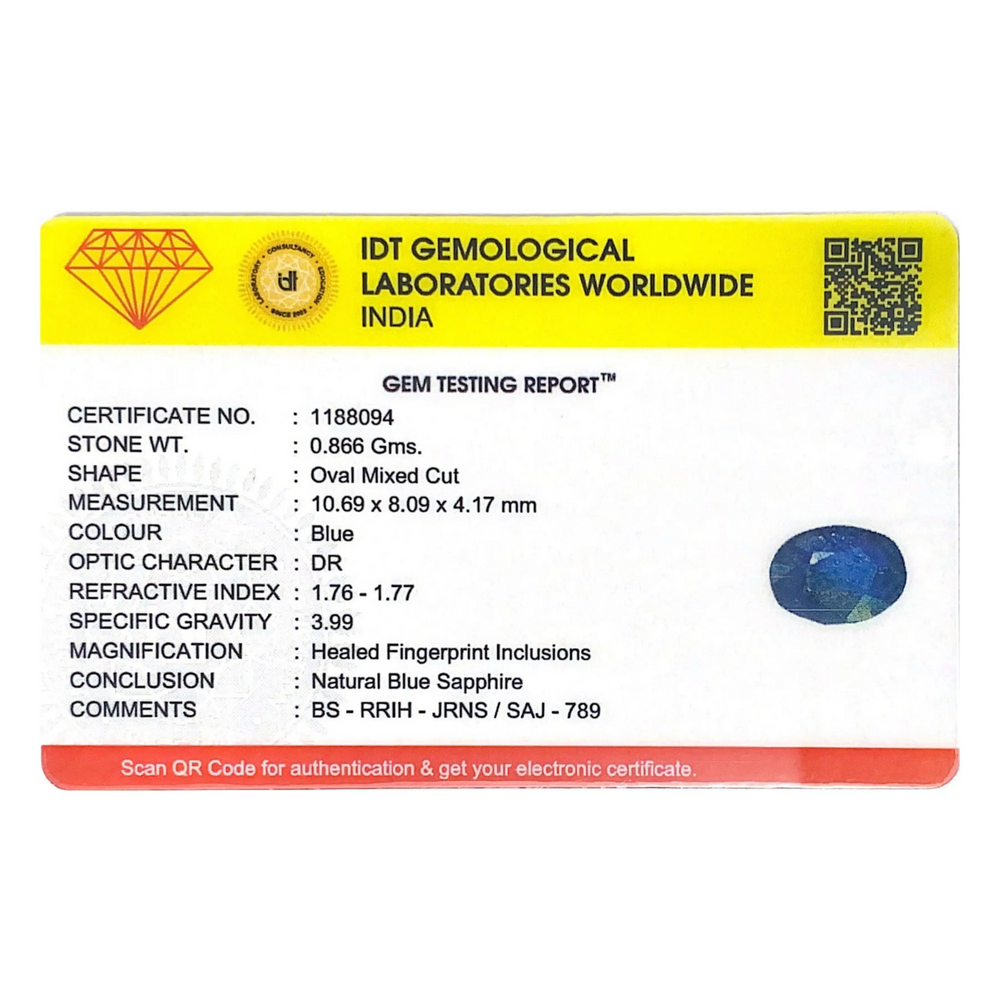 Blue Sapphire - 4.33 Carat