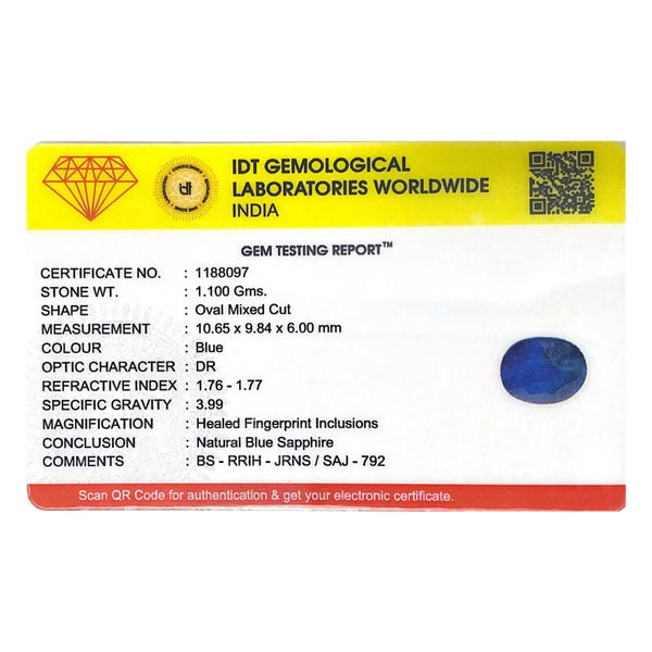 Blue Sapphire - 5.5 Carat