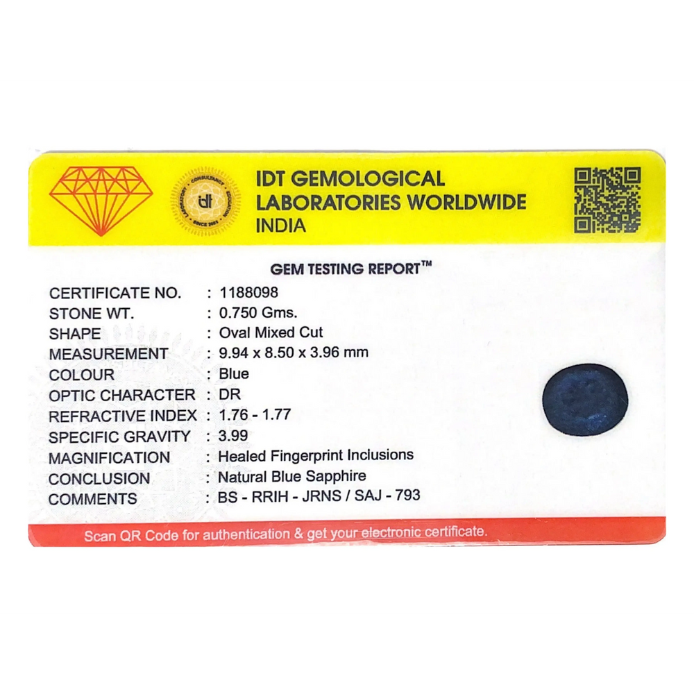 Blue Sapphire - 3.75 Carat