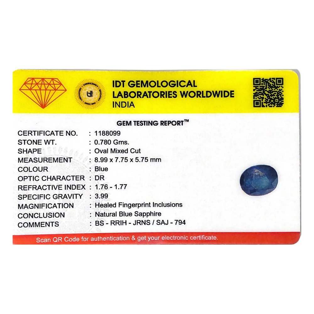 Blue Sapphire - 3.9 Carat