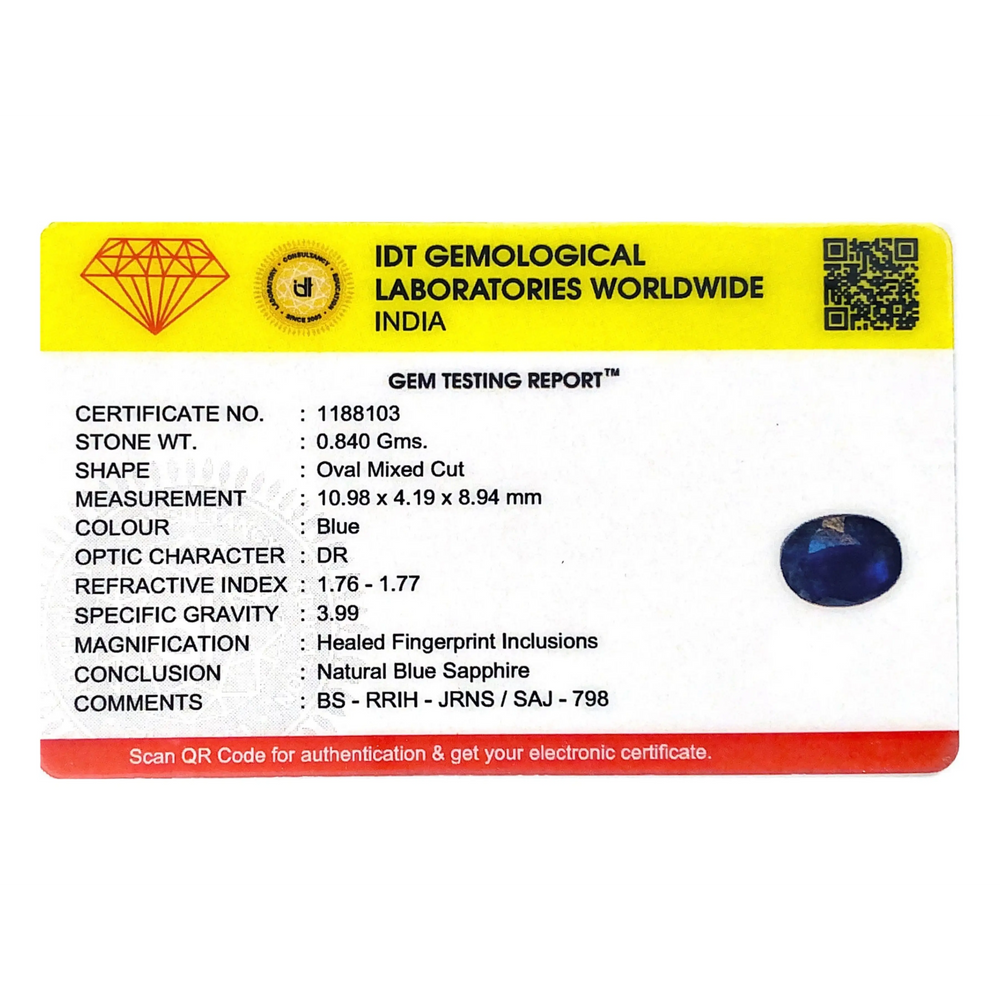 Blue Sapphire - 4.2 Carat