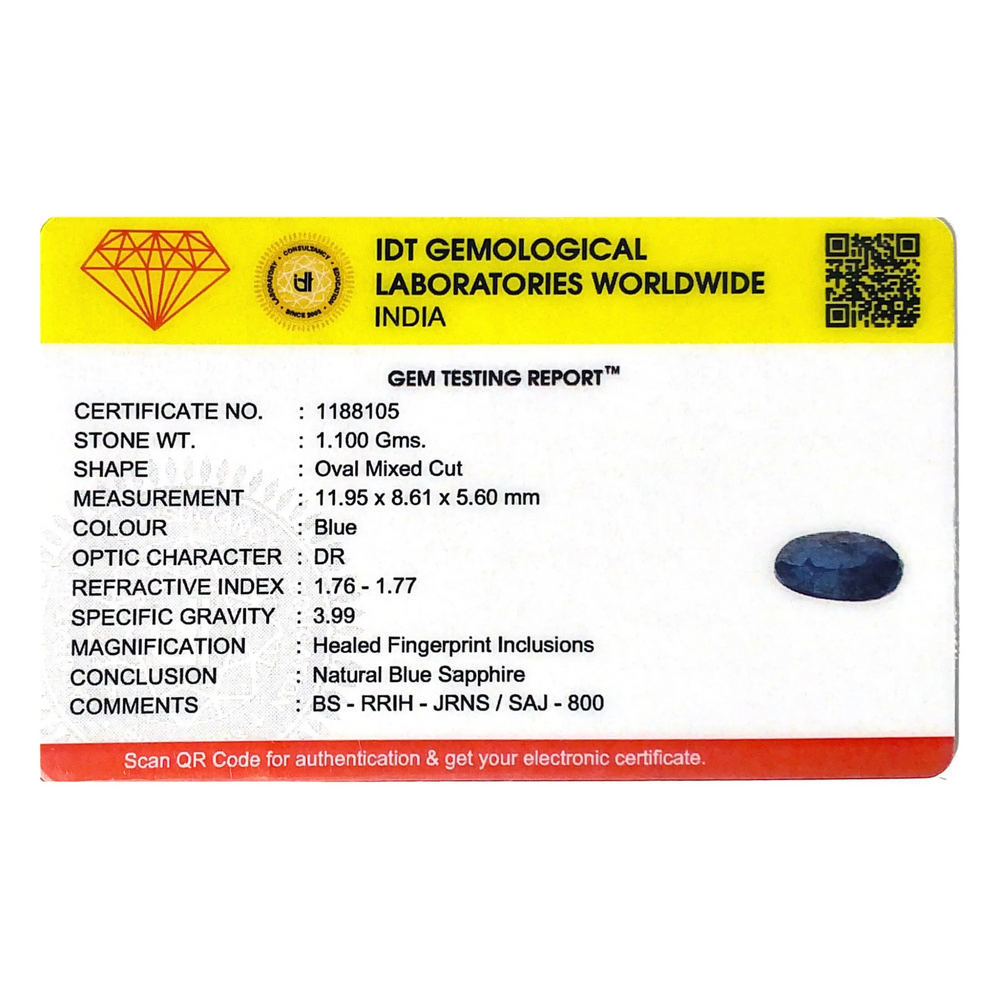 Blue Sapphire - 5.5 Carat