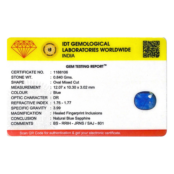 Blue Sapphire - 4.2 Carat