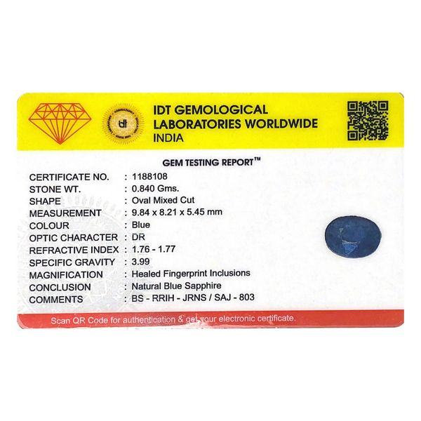 Blue Sapphire - 4.2 Carat