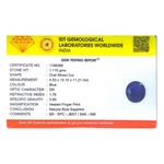 Blue Sapphire - 5.58 Carat