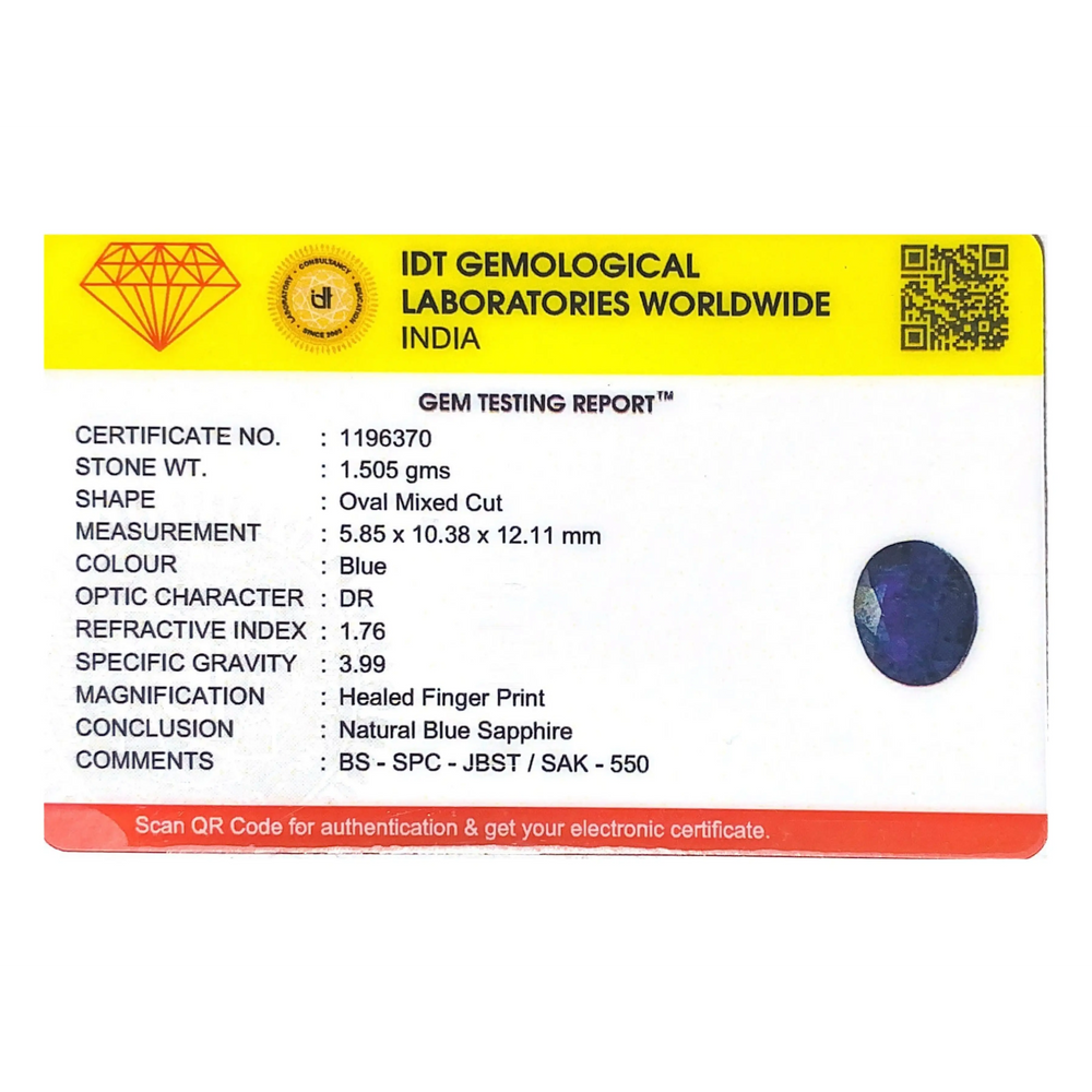 Blue Sapphire - 7.53 Carat