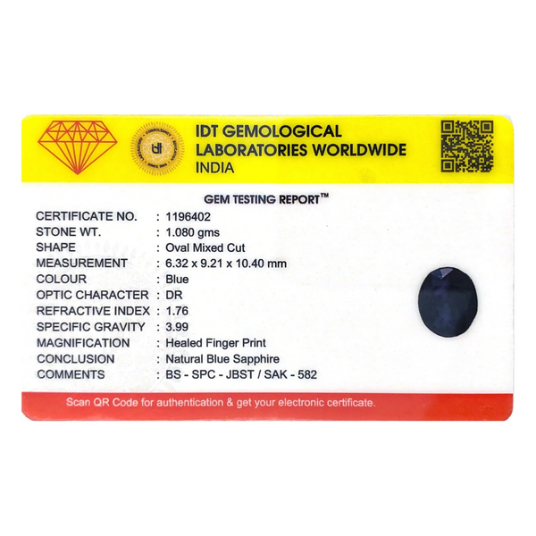 Blue Sapphire - 5.4 Carat