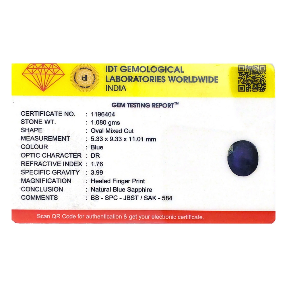 Blue Sapphire - 5.4 Carat