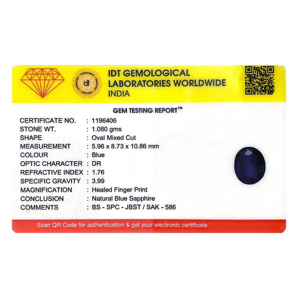 Blue Sapphire - 5.4 Carat