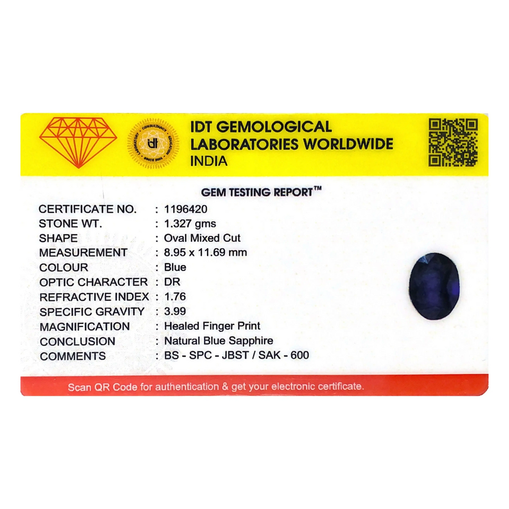 Blue Sapphire - 6.64 Carat