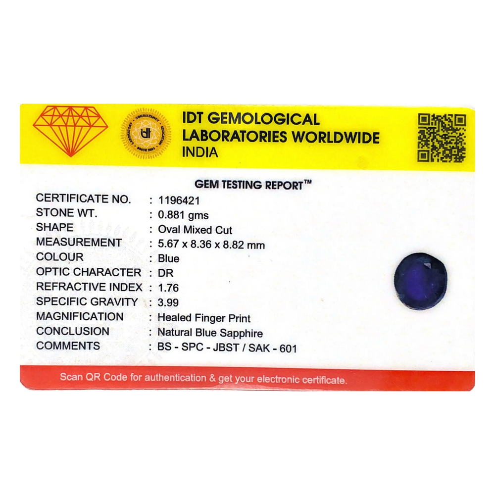 Blue Sapphire - 4.41 Carat