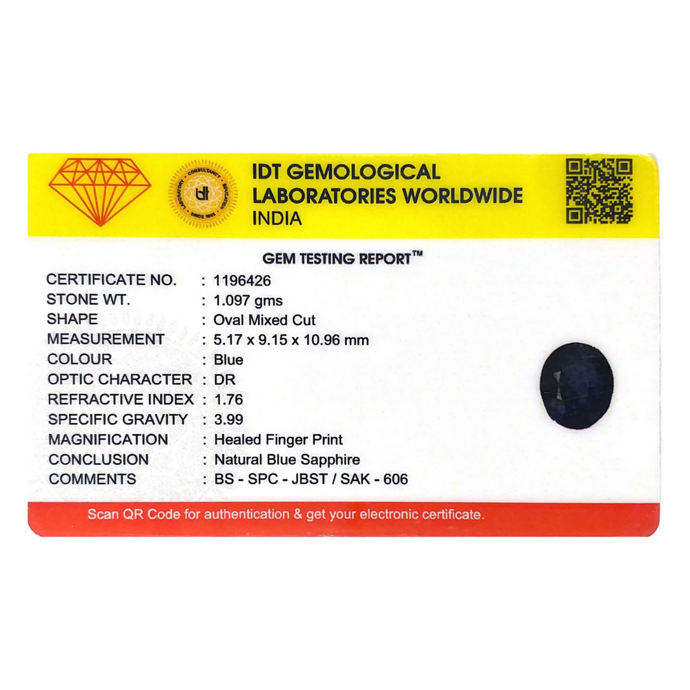 Blue Sapphire - 5.49 Carat