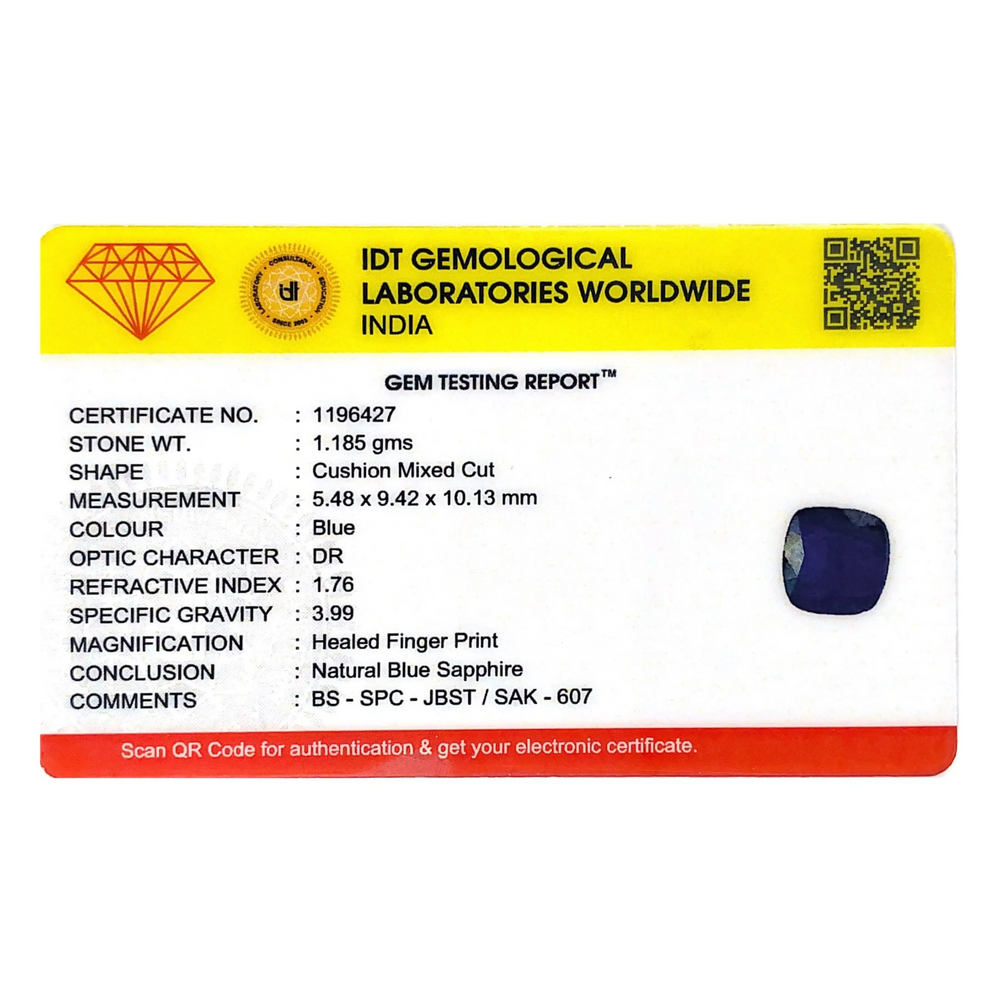 Blue Sapphire - 5.93 Carat