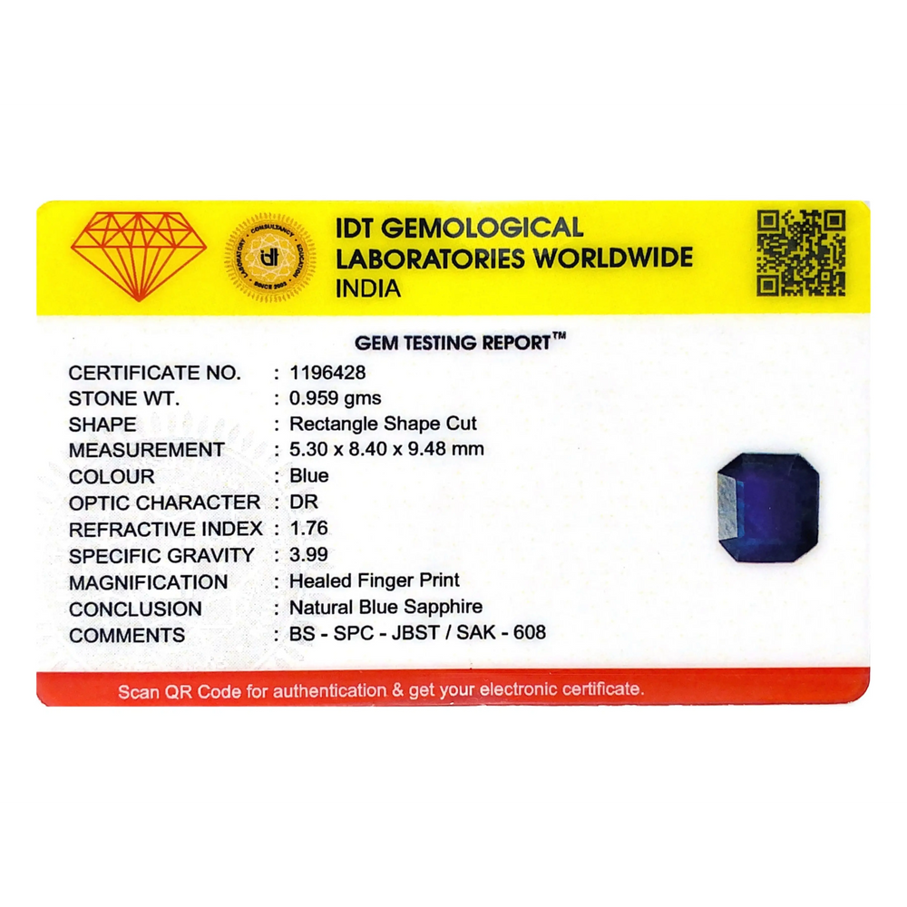 Blue Sapphire - 4.8 Carat