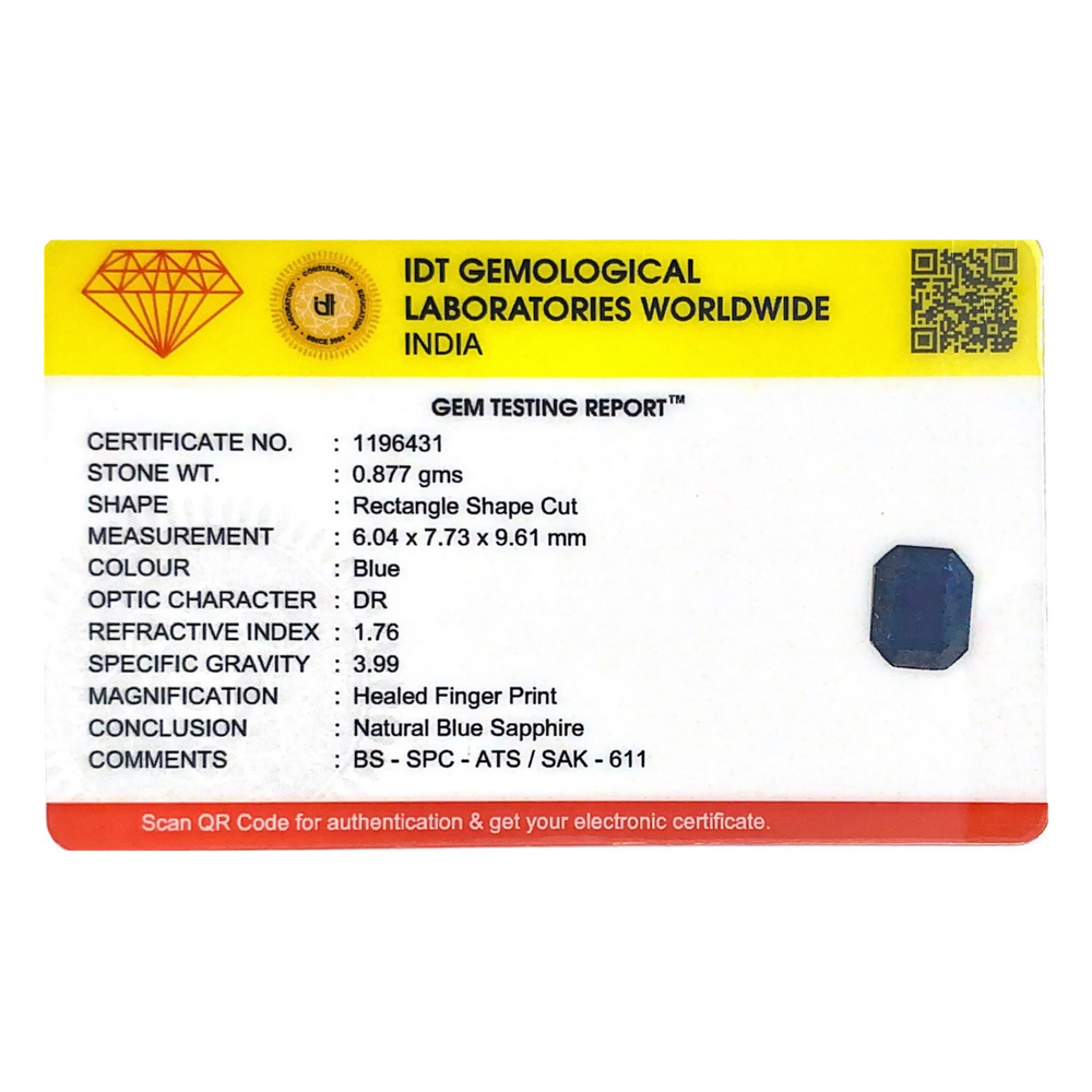 Blue Sapphire - 4.39 Carat