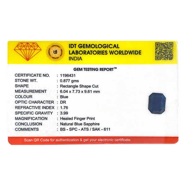 Blue Sapphire - 4.39 Carat