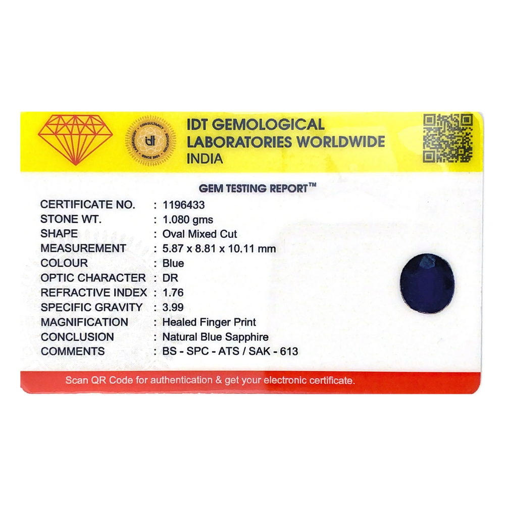 Blue Sapphire - 5.4 Carat