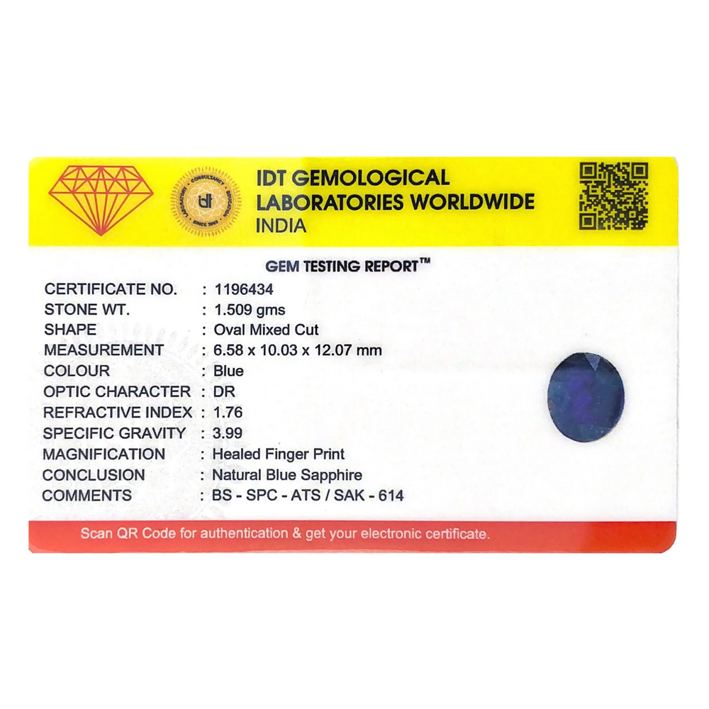 Blue Sapphire - 7.55 Carat