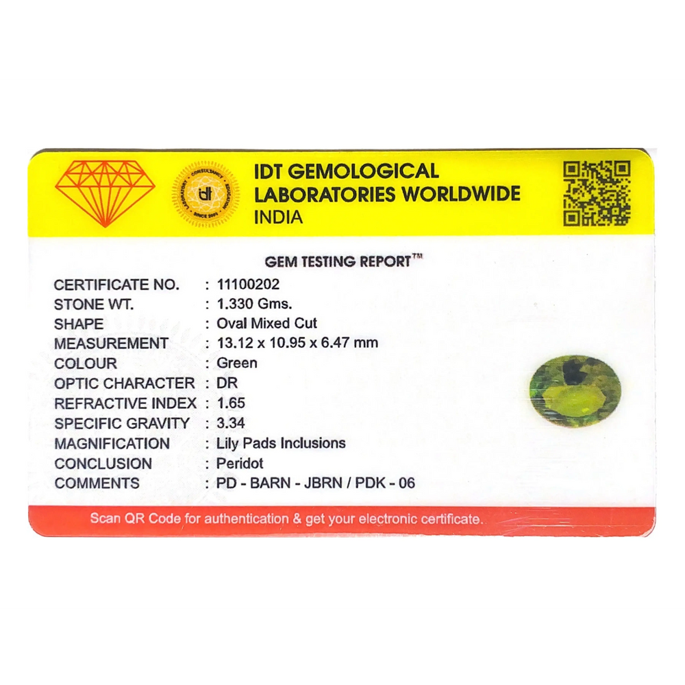 Peridot - 6.65 Carat