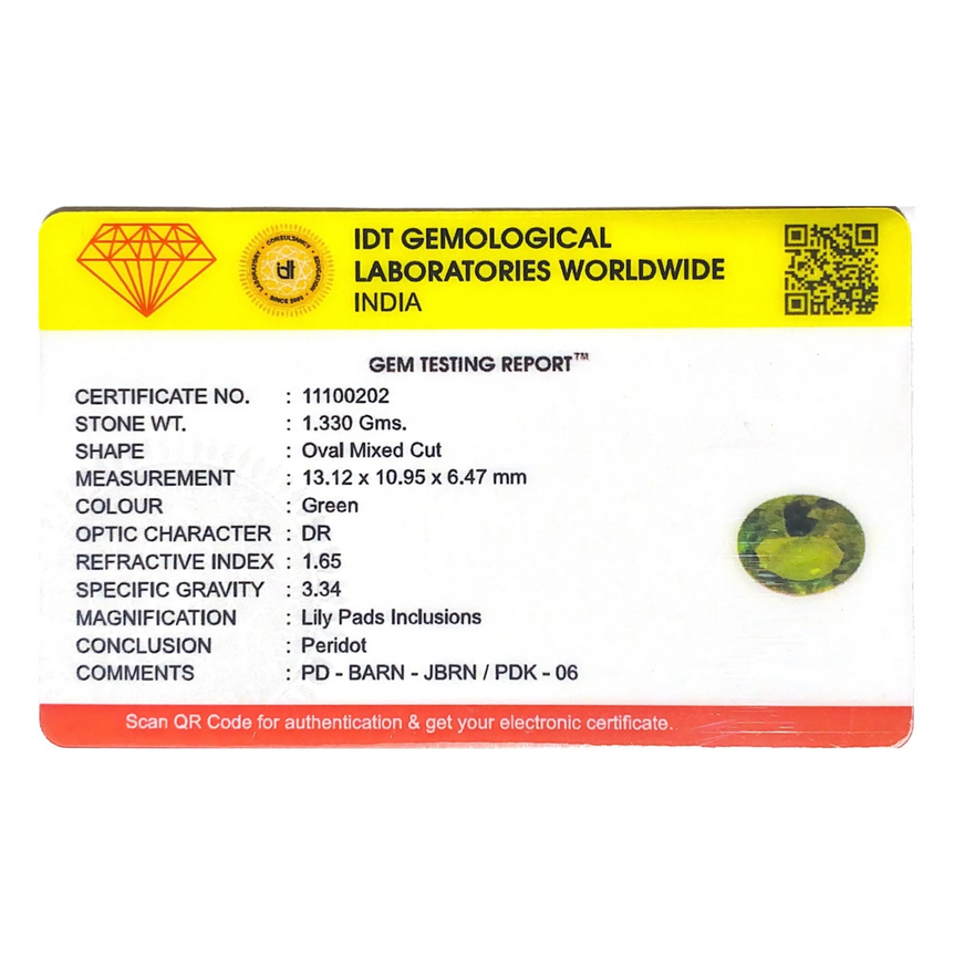 Peridot - 6.65 Carat
