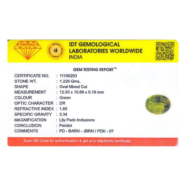 Peridot - 6.1 Carat