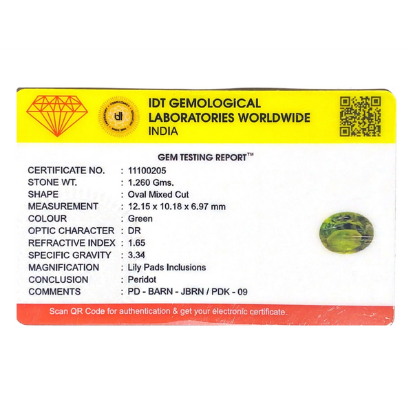 Peridot - 6.3 Carat