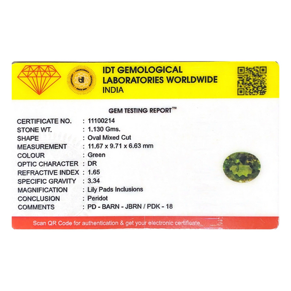 Peridot - 5.65 Carat