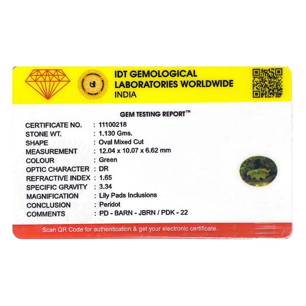Peridot - 5.65 Carat