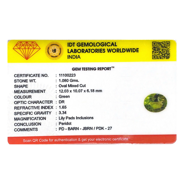 Peridot - 5.4 Carat