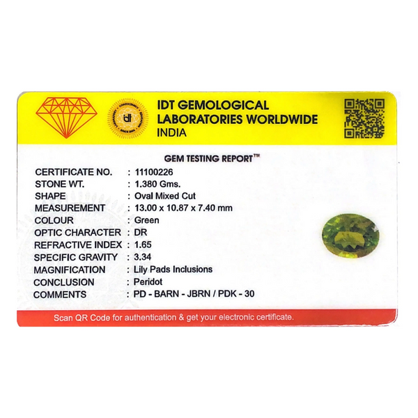 Peridot - 6.9 Carat