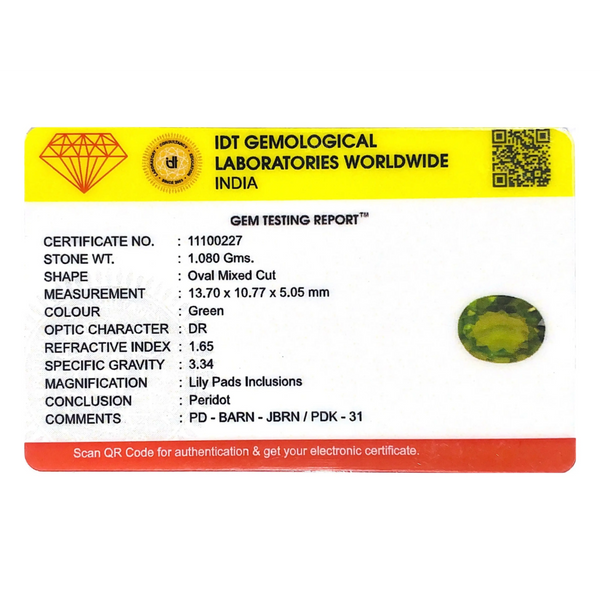 Peridot - 5.4 Carat