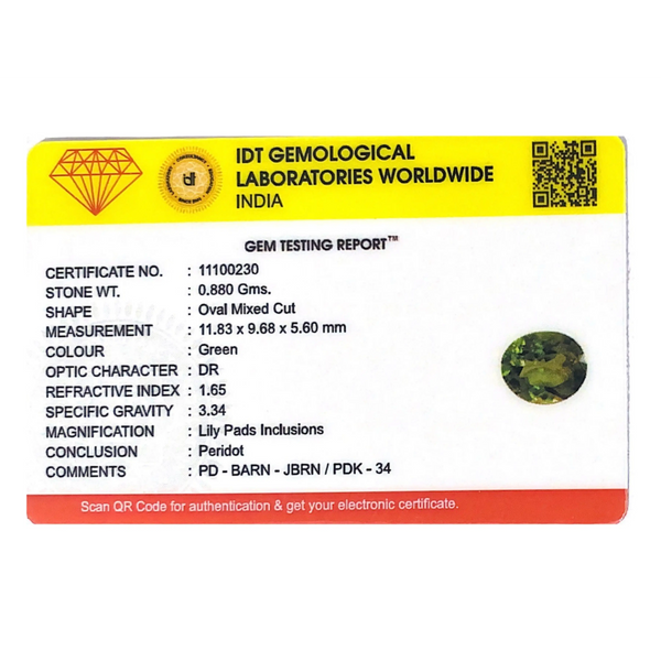 Peridot - 4.4 Carat