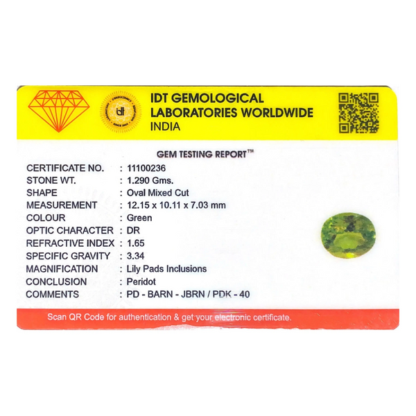 Peridot - 6.45 Carat
