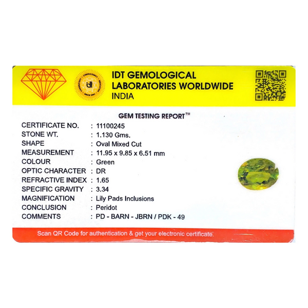 Peridot - 5.65 Carat