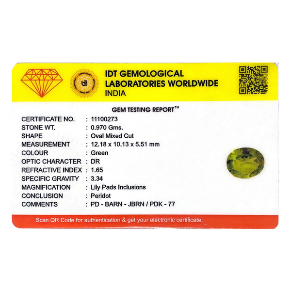 Peridot - 4.85 Carat