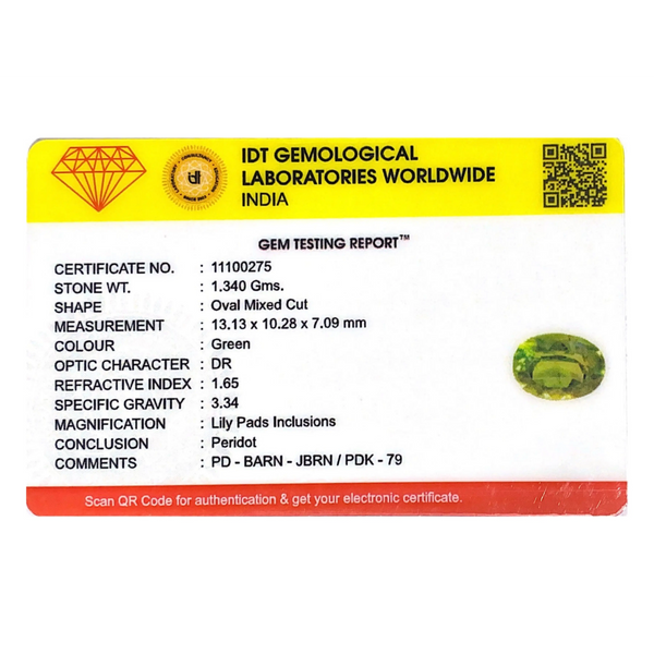 Peridot - 6.7 Carat