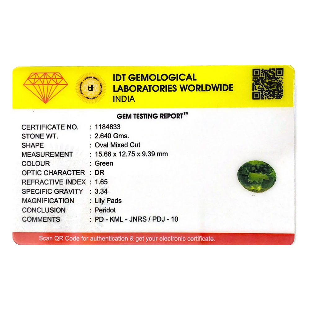Peridot - 13.2 Carat - Pramogh