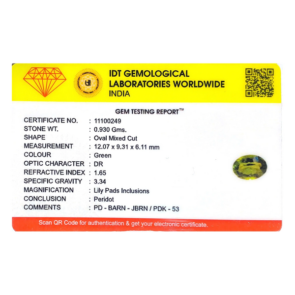 Peridot - 4.65 Carat