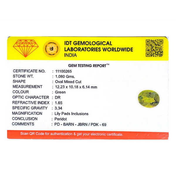 Peridot - 5.4 Carat